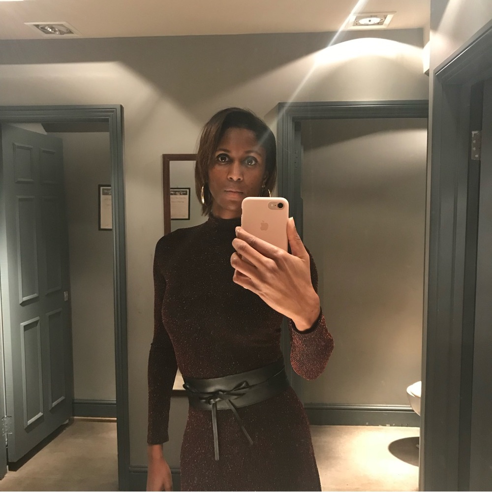 H&M Sparkly Long sleeve dress size Sm